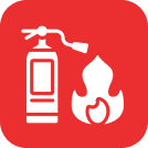 Fire safety equipment illustration