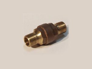 Metal pipe fitting isolated