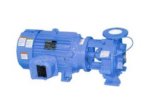 Industrial machinery component in blue