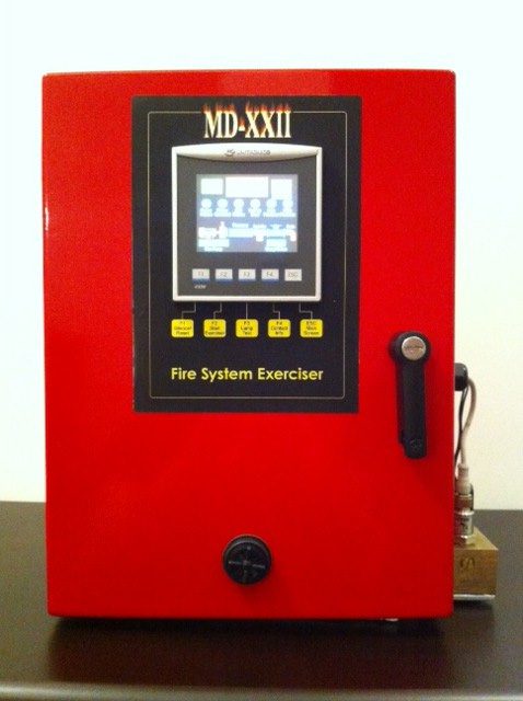 Red fire system exerciser device