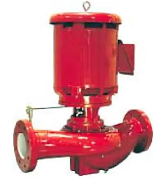 Large red mechanical pump
